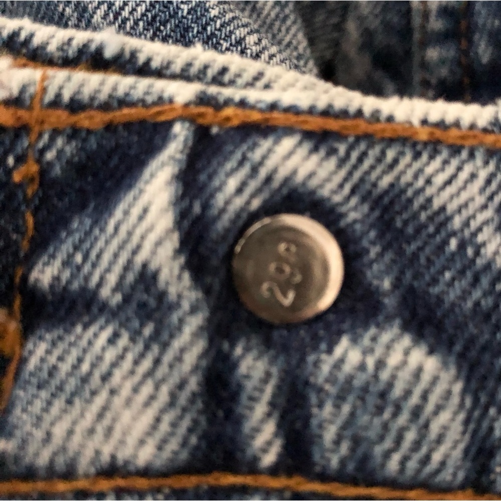 Levi's 550 Orange Tab Vintage 80's USA Made Acid Wash Denim Jeans 28x33 - Picture 12 of 17